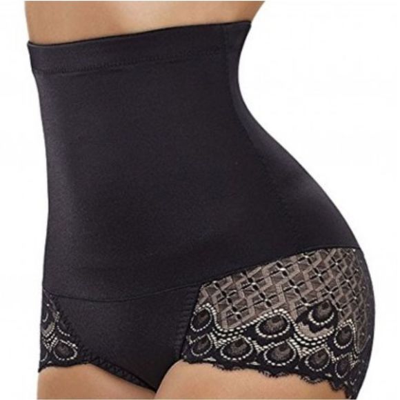 High waist Lace Panel Shapewear - Picture 1 of 5